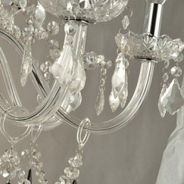 Lámpara de araña de cristal contemporánea moderna