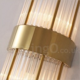 Lámpara de pared de cristal K9 de lujo moderna con pantalla de cristal