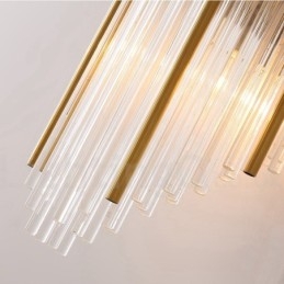 Lámpara de pared de cristal K9 de lujo moderna con pantalla de cristal