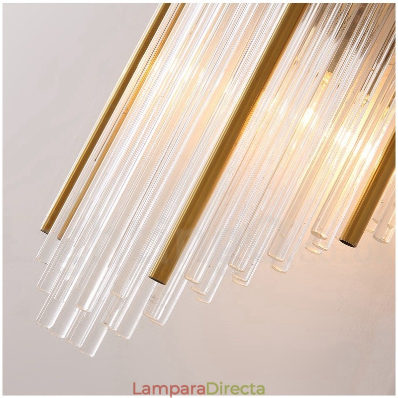 Lámpara de pared de cristal K9 de lujo moderna con pantalla de cristal