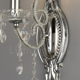 Aplique de pared de cristal estilo americano, 1 luz, dorado y negro, para sala de estar, comedor, tienda de ropa, cafetería, hotel.