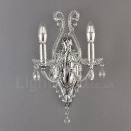 Aplique de pared de cristal estilo americano, de 2 luces, dorado y negro, para sala de estar, comedor, tienda de ropa, cafetería, hotel.