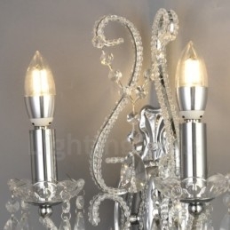 Aplique de pared de cristal estilo americano, de 2 luces, dorado y negro, para sala de estar, comedor, tienda de ropa, cafetería, hotel.