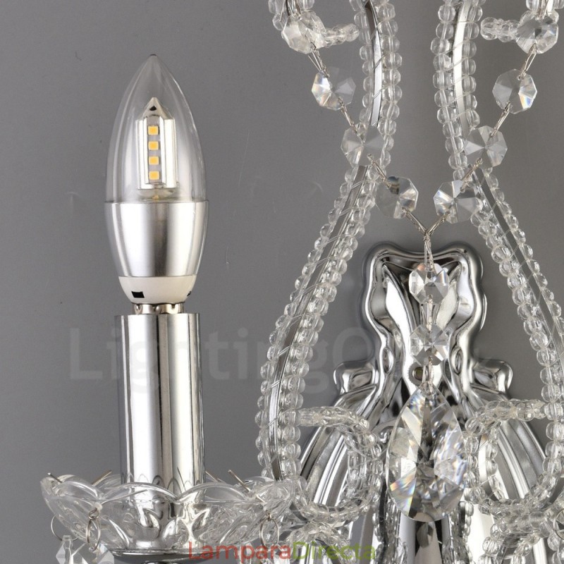 Aplique de pared de cristal estilo americano, de 2 luces, dorado y negro, para sala de estar, comedor, tienda de ropa, cafetería, hotel.