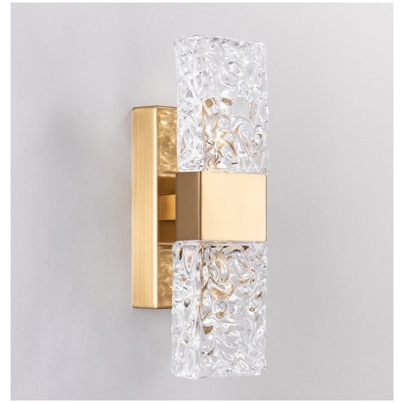 Lámpara de pared empotrada de cristal moderna para mesita de noche, porche, pasillo, sala de estar, dormitorio, estudio