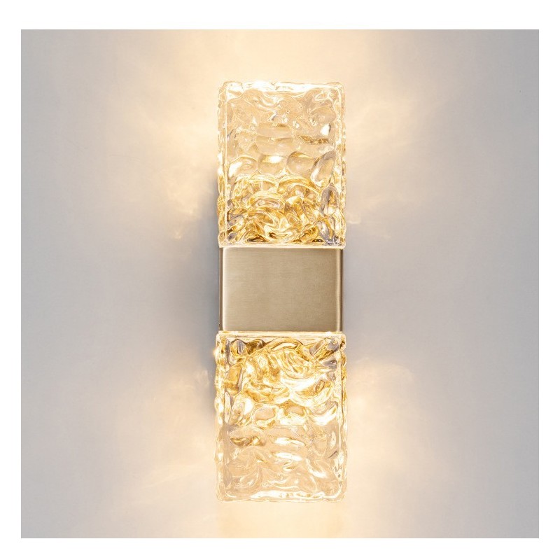 Lámpara de pared empotrada de cristal moderna para mesita de noche, porche, pasillo, sala de estar, dormitorio, estudio