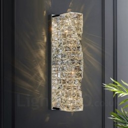 Lámpara de pared moderna de cristal K9 para mesita de noche, porche, pasillo, sala de estar, dormitorio, estudio.