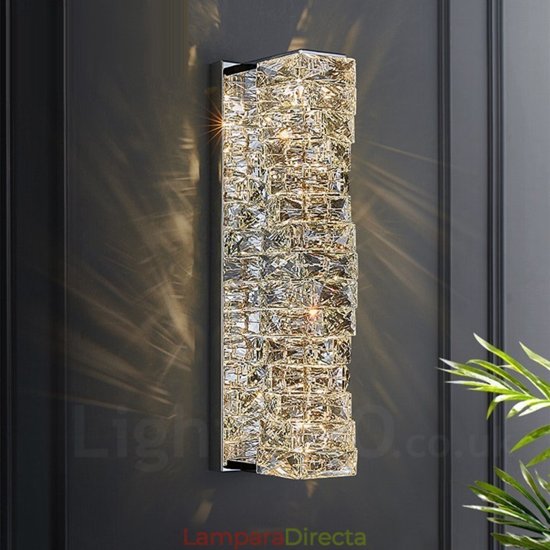 Lámpara de pared moderna de cristal K9 para mesita de noche, porche, pasillo, sala de estar, dormitorio, estudio.