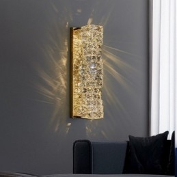 Lámpara de pared moderna de cristal K9 para mesita de noche, porche, pasillo, sala de estar, dormitorio, estudio.