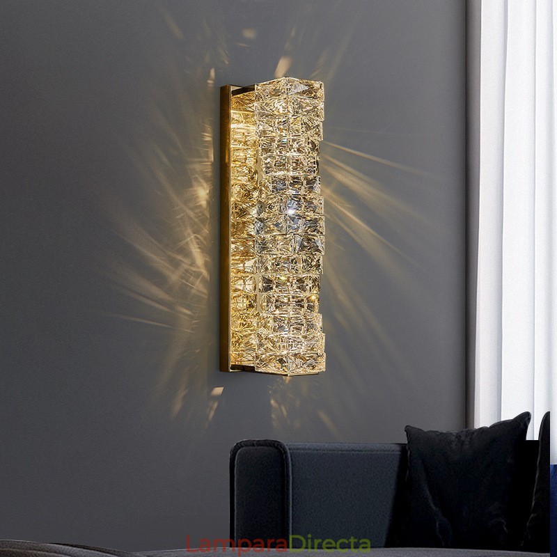Lámpara de pared moderna de cristal K9 para mesita de noche, porche, pasillo, sala de estar, dormitorio, estudio.