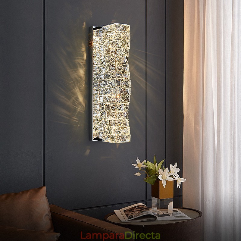 Lámpara de pared moderna de cristal K9 para mesita de noche, porche, pasillo, sala de estar, dormitorio, estudio.