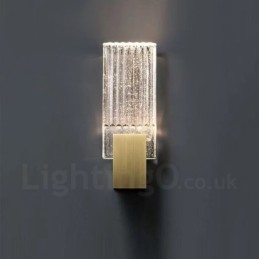 Apliques de pared de cristal minimalistas posmodernos para sala de estar, apliques de pared de estudio para dormitorio y mesita de noche de arte americano