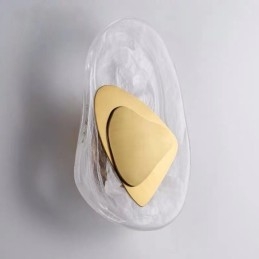 Apliques de pared de cristal nórdico para sala de estar, estudio, dormitorio, mesita de noche, pasillo, fondo de sala de estar, luz de pared