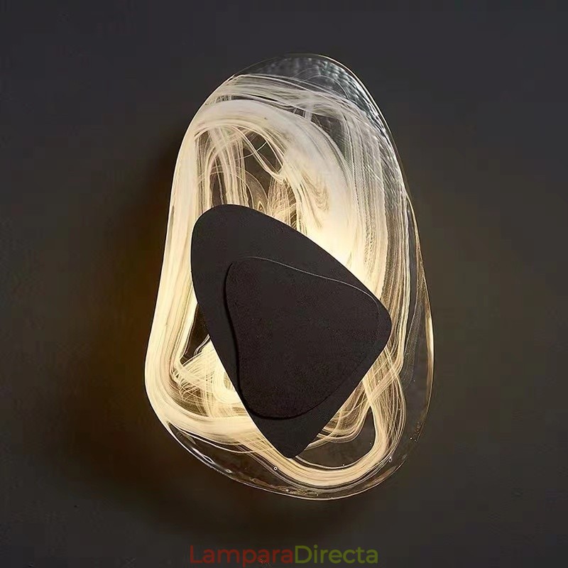 Apliques de pared de cristal nórdico para sala de estar, estudio, dormitorio, mesita de noche, pasillo, fondo de sala de estar, luz de pared