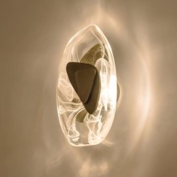Apliques de pared de cristal nórdico para sala de estar, estudio, dormitorio, mesita de noche, pasillo, fondo de sala de estar, luz de pared