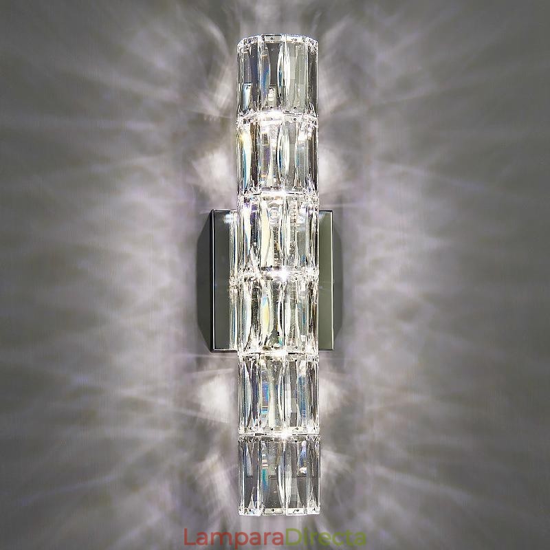 Lámpara de pared para sala de estar, lámpara de lujo sencilla para dormitorio, lámpara de noche, vestíbulo de hotel, pasillo, villa, proyecto, apliques de pared de cristal de acero inoxidable