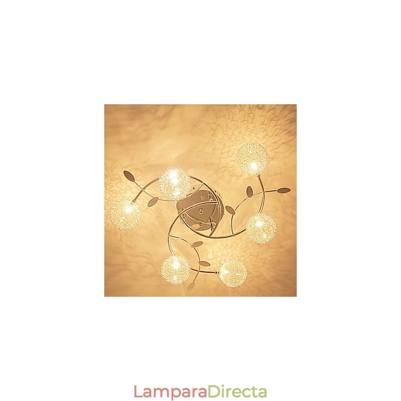 Lámpara empotrada moderna contemporánea de cristal galvanizado