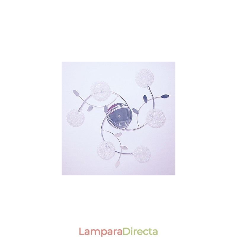 Lámpara empotrada moderna contemporánea de cristal galvanizado