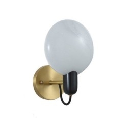 Lámpara de pared de mármol, aplique de pared para pasillo, habitación, baño, luces de pared