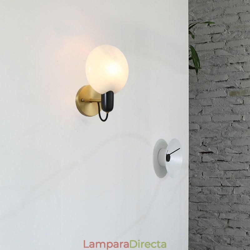 Lámpara de pared de mármol, aplique de pared para pasillo, habitación, baño, luces de pared