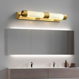 Lámpara de pared de latón acrílico cilindro espejo luz frontal