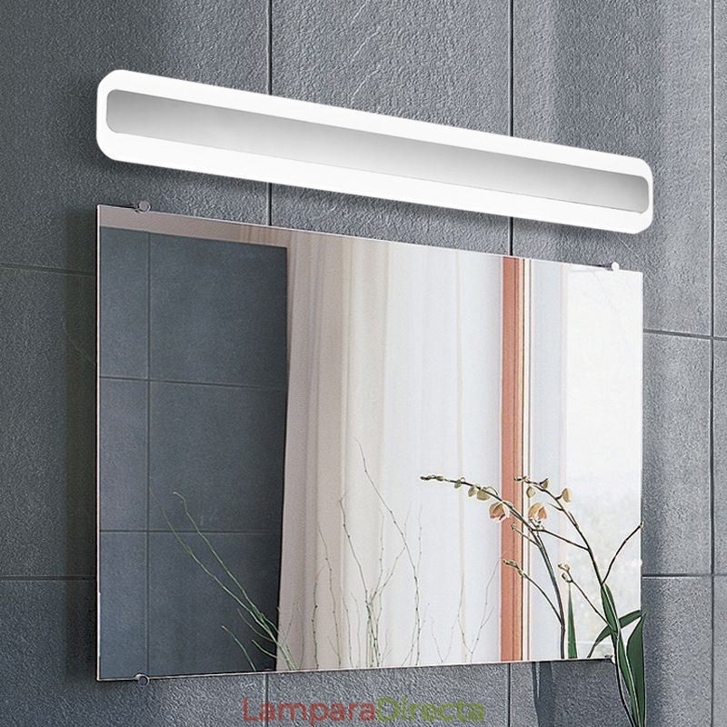 Lámpara de pared moderna con espejo, luz frontal para baño, luz de maquillaje, iluminación