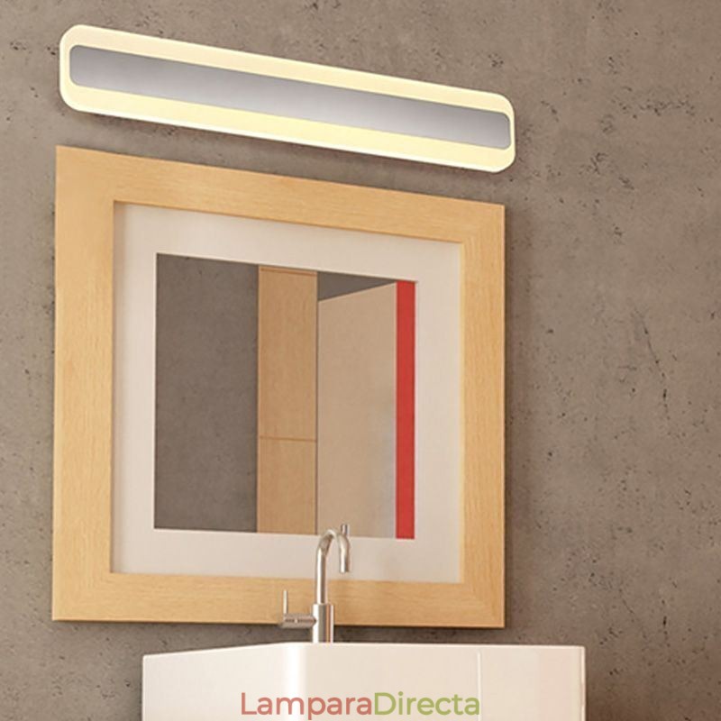 Lámpara de pared moderna con espejo, luz frontal para baño, luz de maquillaje, iluminación