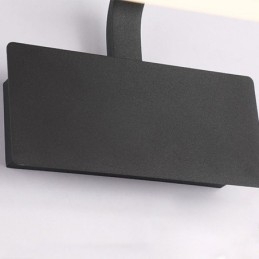 Lámpara de pared acrílica con espejo de asta para el frente, lámpara de maquillaje para el baño