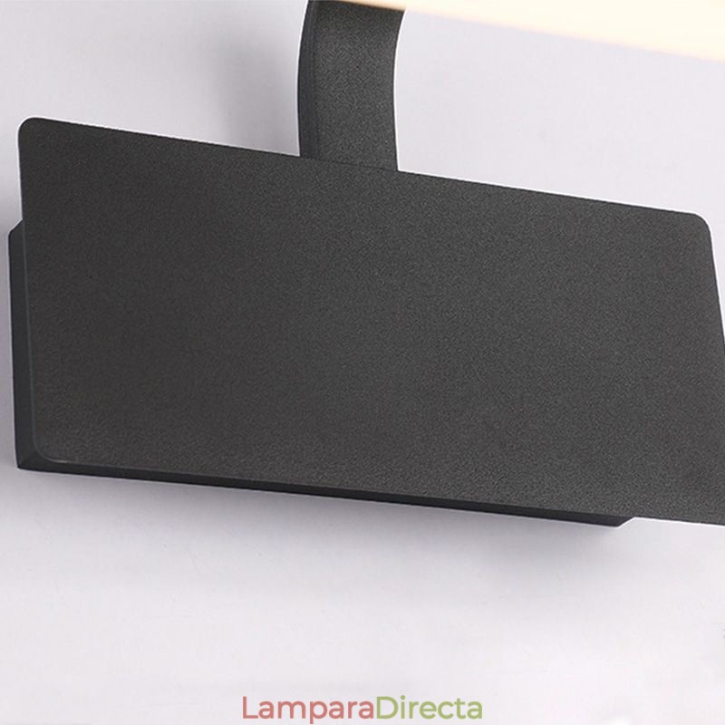 Lámpara de pared acrílica con espejo de asta para el frente, lámpara de maquillaje para el baño