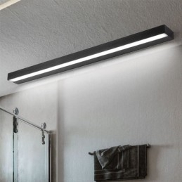 Lámpara de pared con espejo frontal moderno, lámpara de acrílico para baño, iluminación de maquillaje