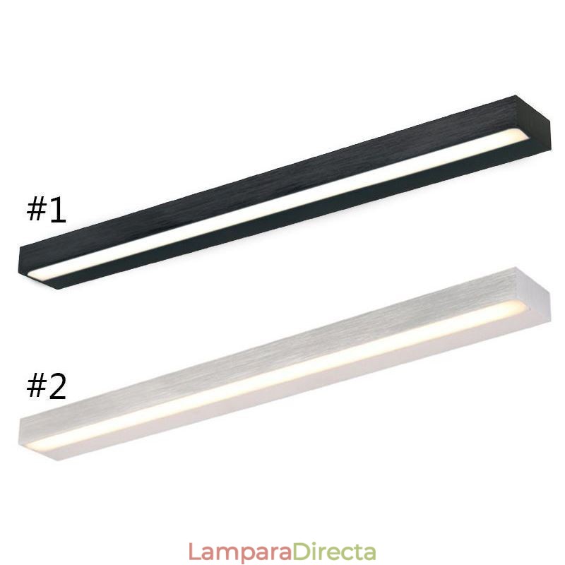 Lámpara de pared con espejo frontal moderno, lámpara de acrílico para baño, iluminación de maquillaje