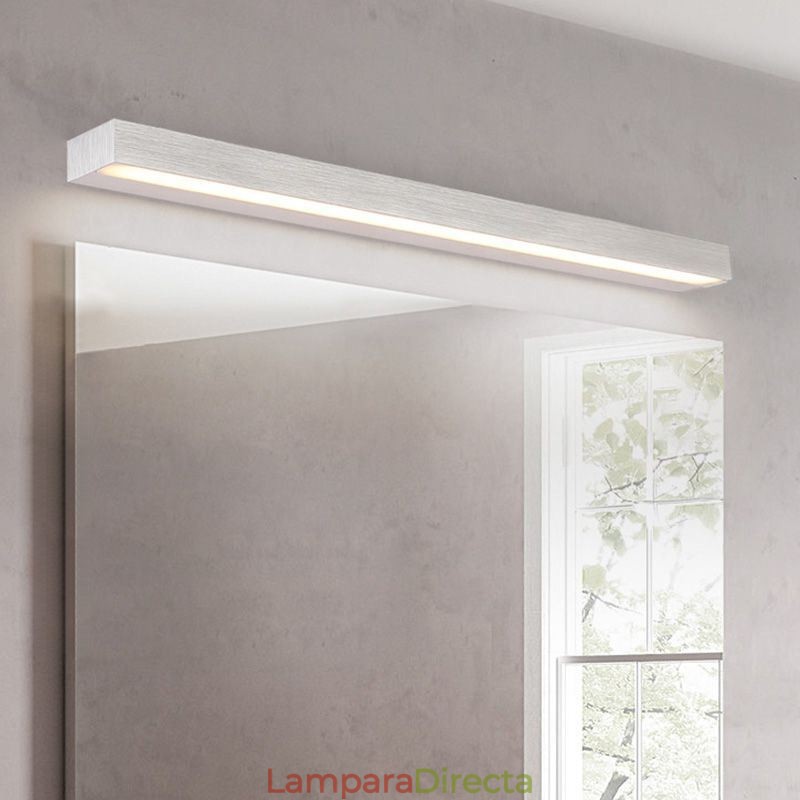 Lámpara de pared con espejo frontal moderno, lámpara de acrílico para baño, iluminación de maquillaje
