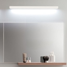 Lámpara de pared con espejo frontal moderno, lámpara de acrílico para baño, iluminación de maquillaje