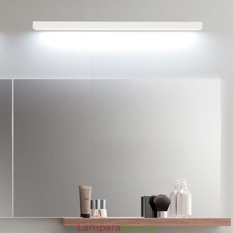 Lámpara de pared con espejo frontal moderno, lámpara de acrílico para baño, iluminación de maquillaje