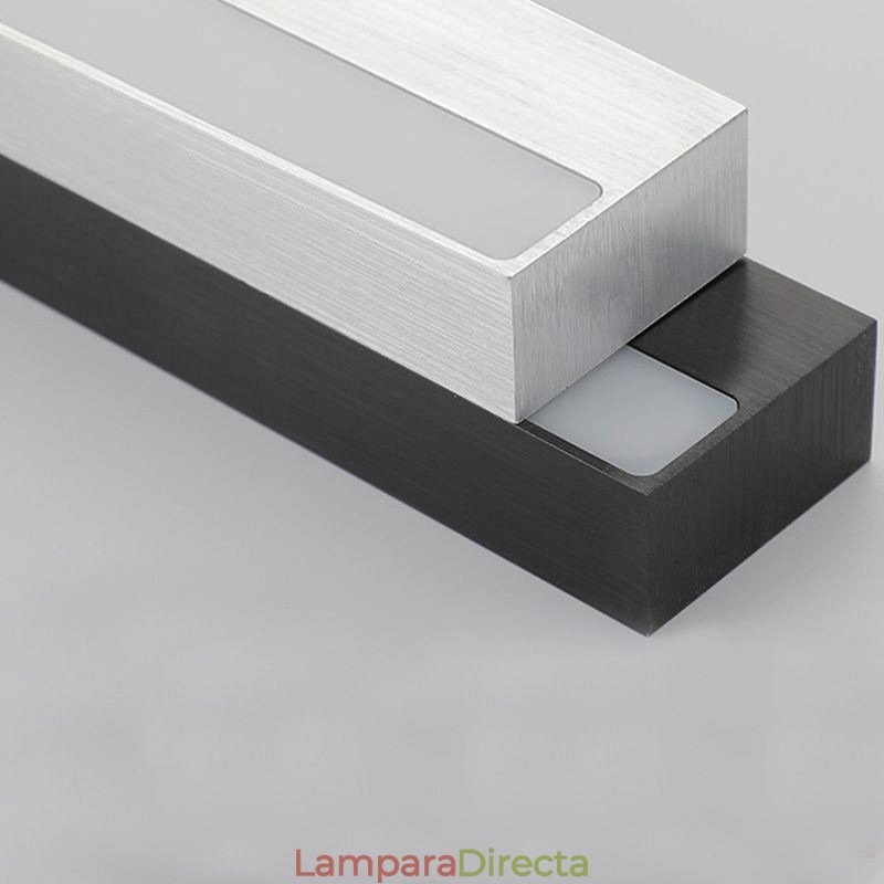 Lámpara de pared con espejo frontal moderno, lámpara de acrílico para baño, iluminación de maquillaje