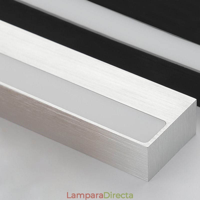 Lámpara de pared con espejo frontal moderno, lámpara de acrílico para baño, iluminación de maquillaje