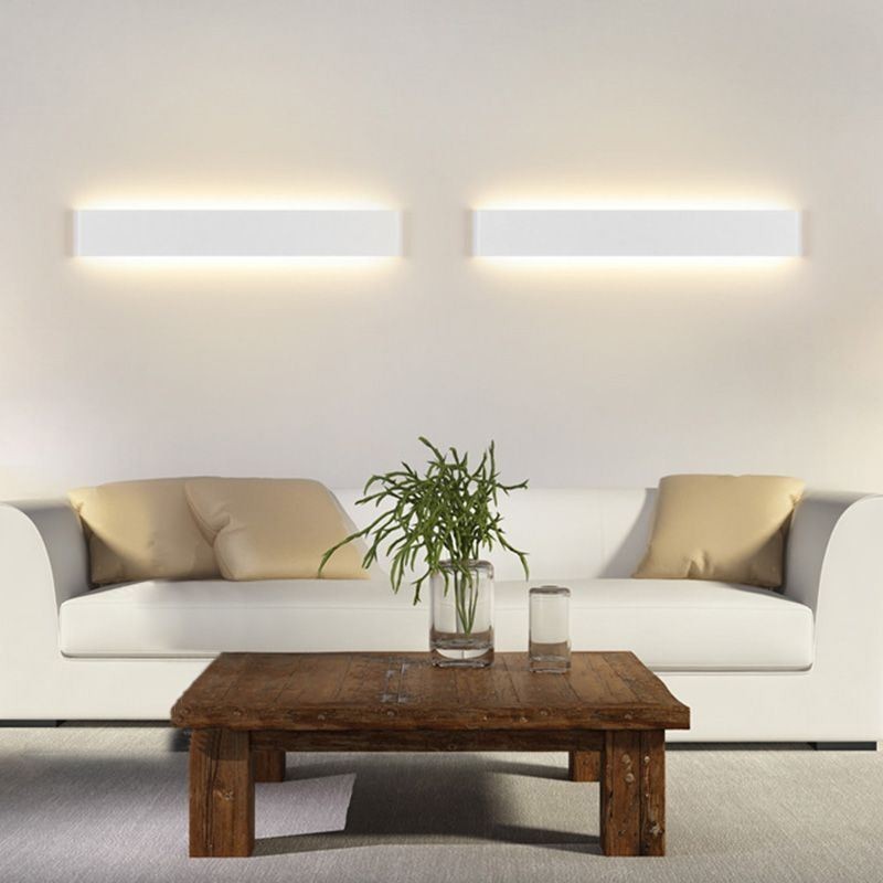 Aplique moderno de espejo para pasillo, luz frontal de acrílico