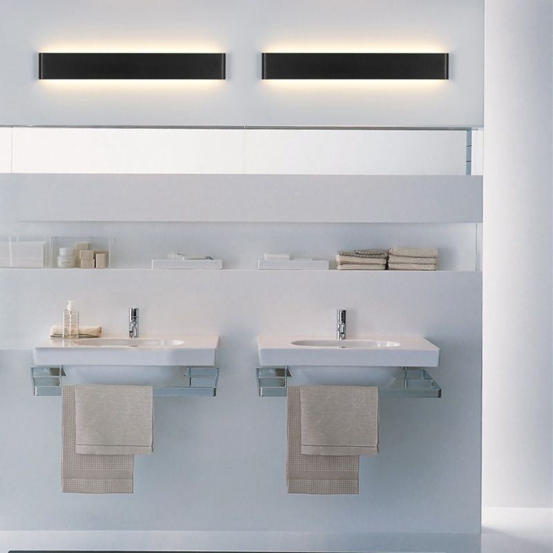 Aplique moderno de espejo para pasillo, luz frontal de acrílico