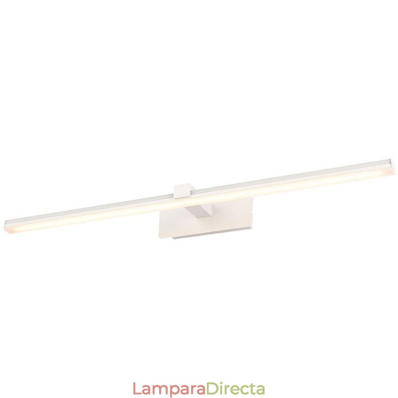 Lámpara de pared contemporánea con espejo y luz frontal, iluminación acrílica para baño.