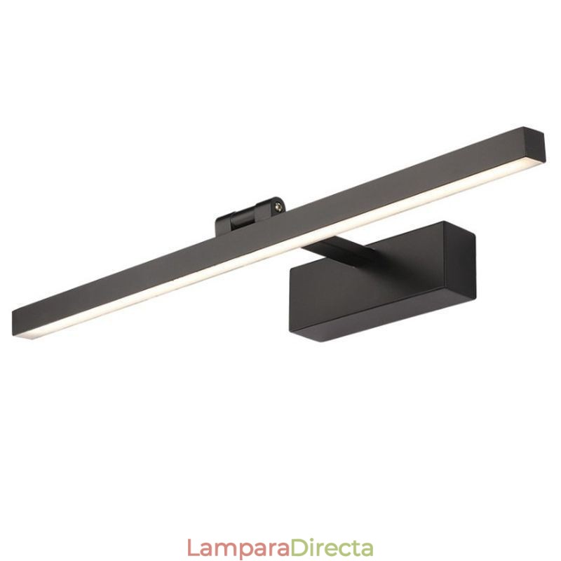 Lámpara de pared con espejo frontal de estilo nórdico con ángulo ajustable para baño