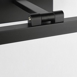 Lámpara de pared con espejo frontal de estilo nórdico con ángulo ajustable para baño