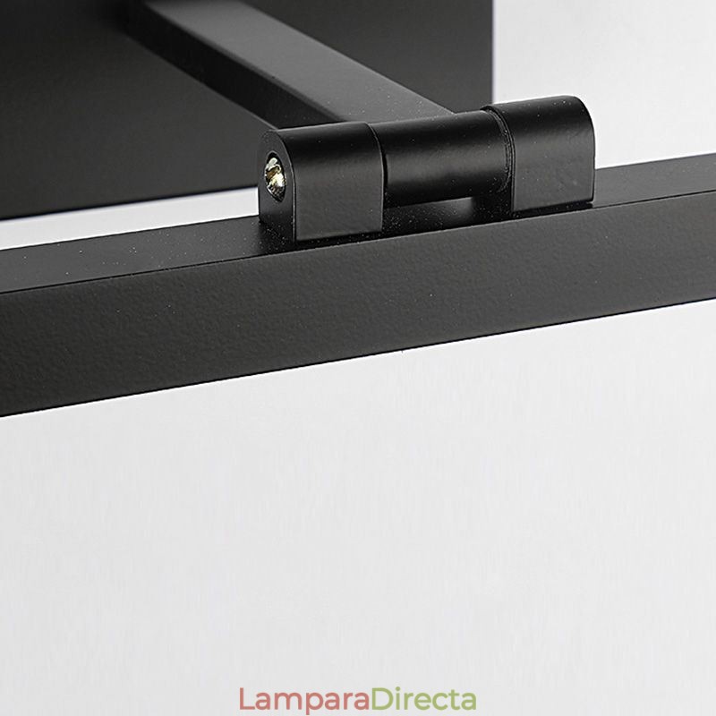 Lámpara de pared con espejo frontal de estilo nórdico con ángulo ajustable para baño