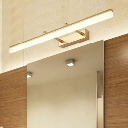 Lámpara de pared extensible de acrílico con luz frontal para espejo, para baño y pasillo