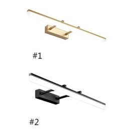 Lámpara de pared extensible de acrílico con luz frontal para espejo, para baño y pasillo