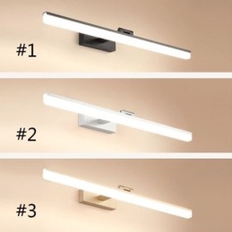 Lámpara de pared moderna con espejo frontal para baño