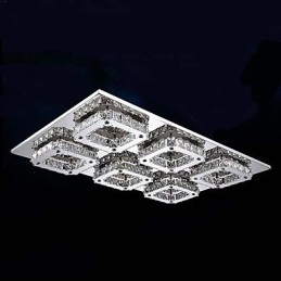 Lámpara empotrada moderna y contemporánea de metal galvanizado