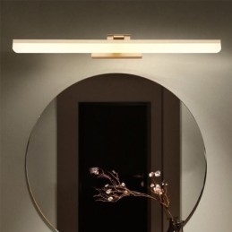 Lámpara de pared moderna con espejo frontal para baño
