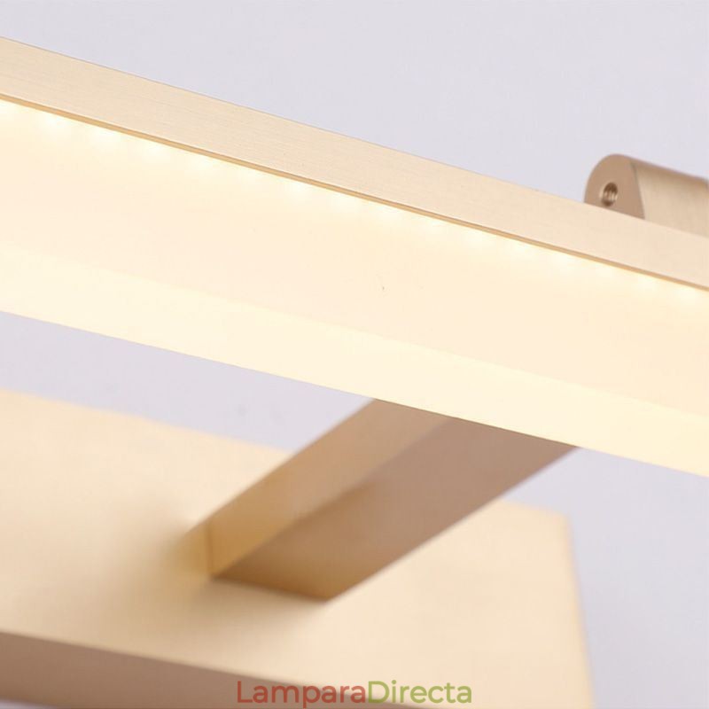 Lámpara de pared moderna con espejo frontal para baño
