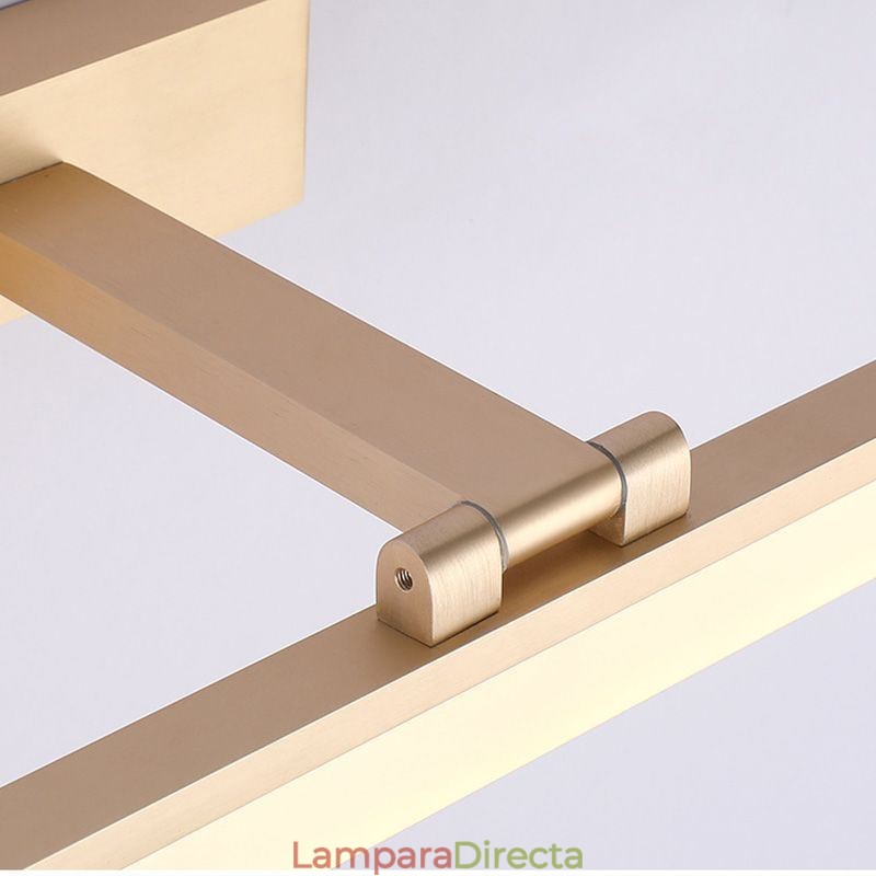 Lámpara de pared moderna con espejo frontal para baño