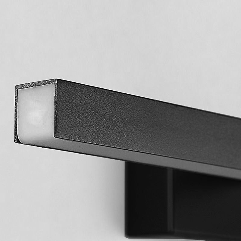 Aplique de pared con espejo frontal de estilo nórdico con ángulo ajustable para baño
